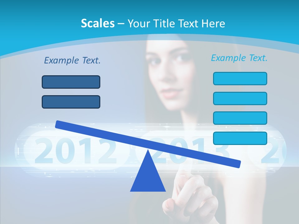 Computer Nummern Ziffern PowerPoint Template