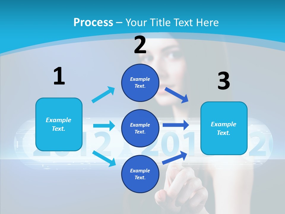 Computer Nummern Ziffern PowerPoint Template