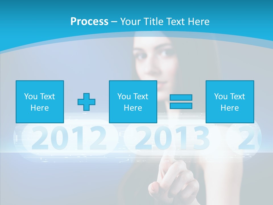 Computer Nummern Ziffern PowerPoint Template