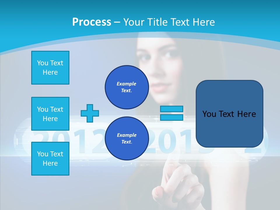 Computer Nummern Ziffern PowerPoint Template
