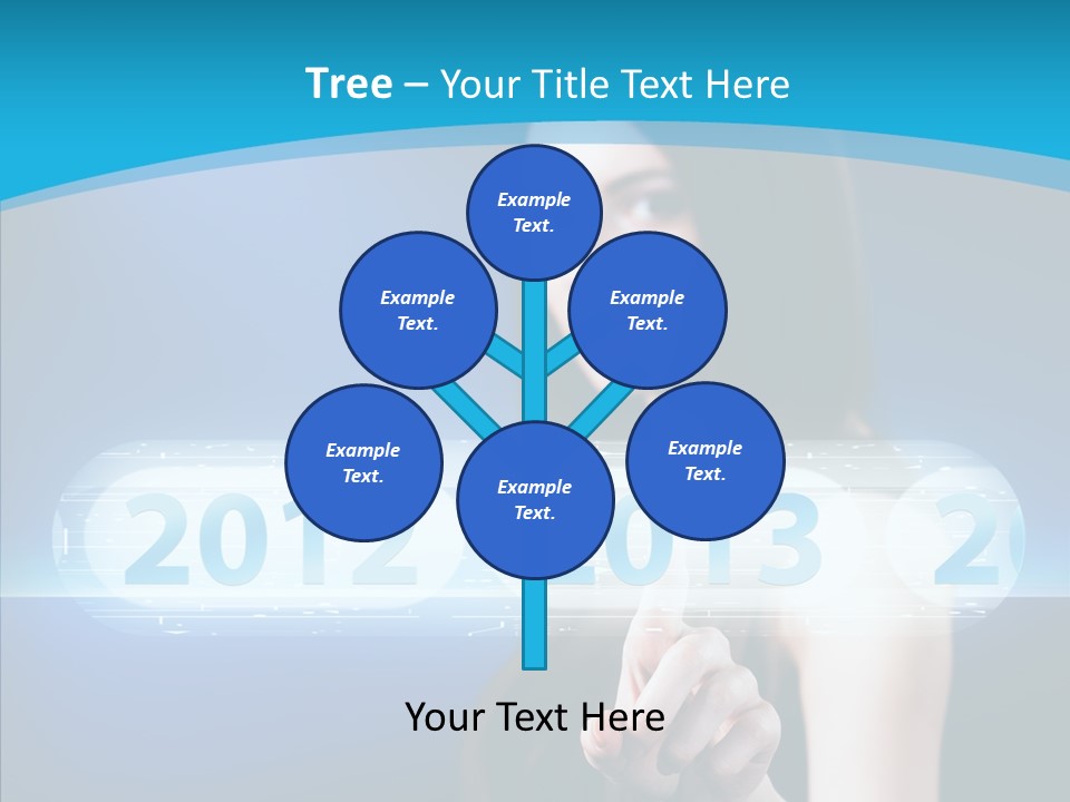 Computer Nummern Ziffern PowerPoint Template