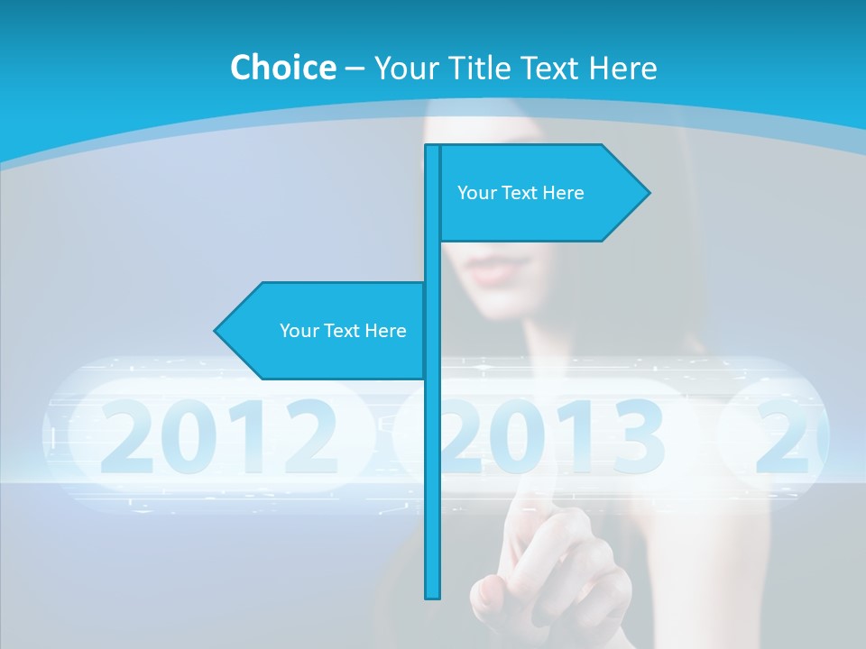 Computer Nummern Ziffern PowerPoint Template