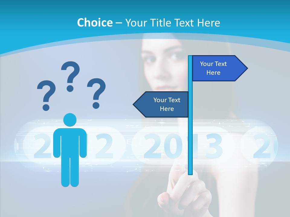 Computer Nummern Ziffern PowerPoint Template