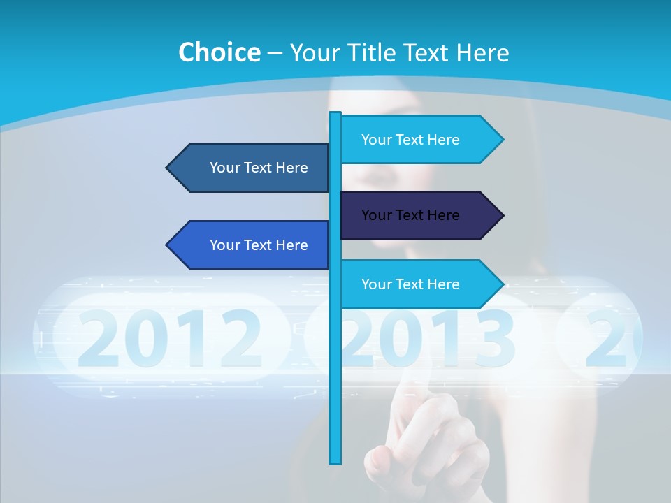 Computer Nummern Ziffern PowerPoint Template