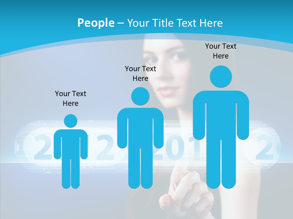 Computer Nummern Ziffern PowerPoint Template