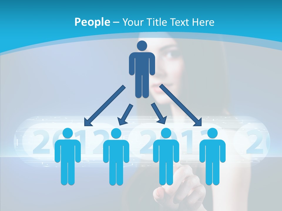 Computer Nummern Ziffern PowerPoint Template