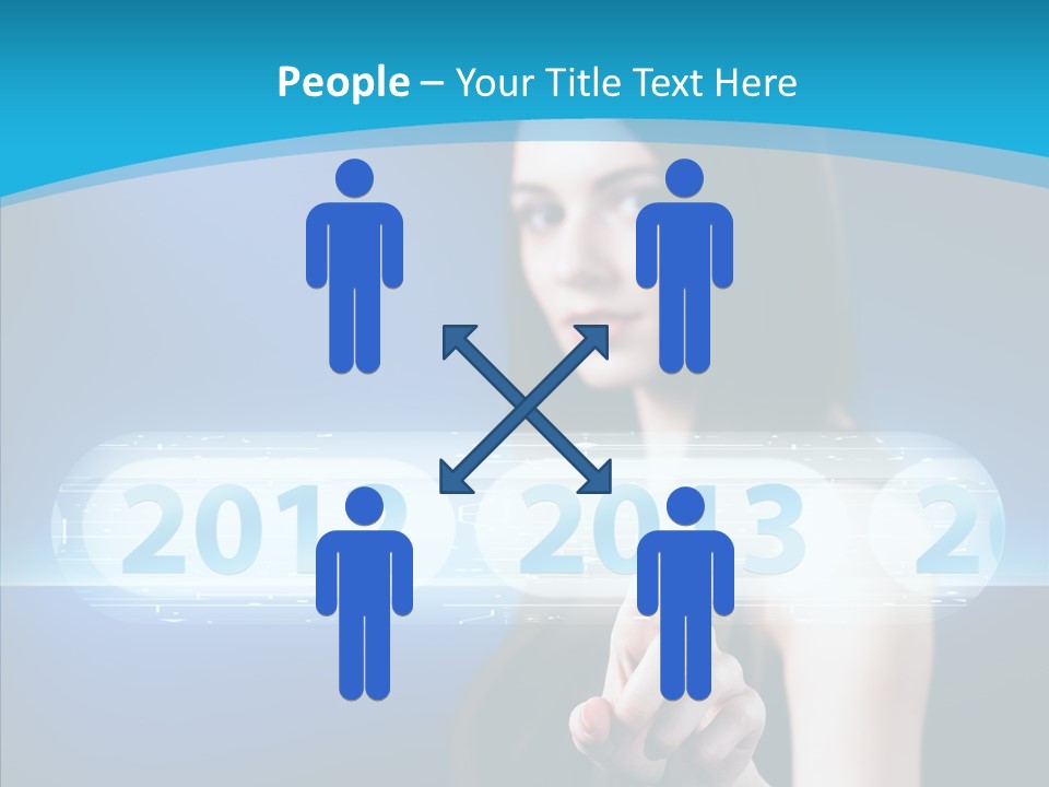 Computer Nummern Ziffern PowerPoint Template