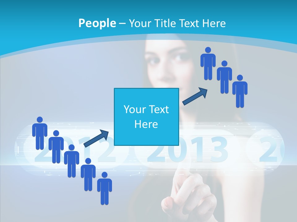 Computer Nummern Ziffern PowerPoint Template
