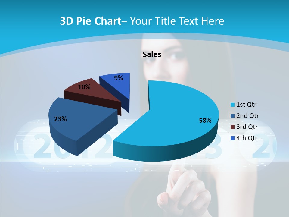 Computer Nummern Ziffern PowerPoint Template