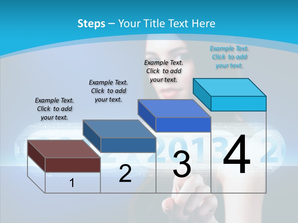 Computer Nummern Ziffern PowerPoint Template