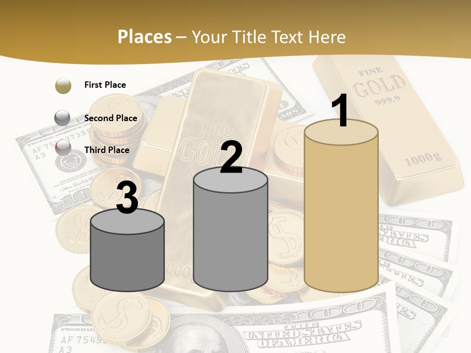 Abstract Market Reflection PowerPoint Template