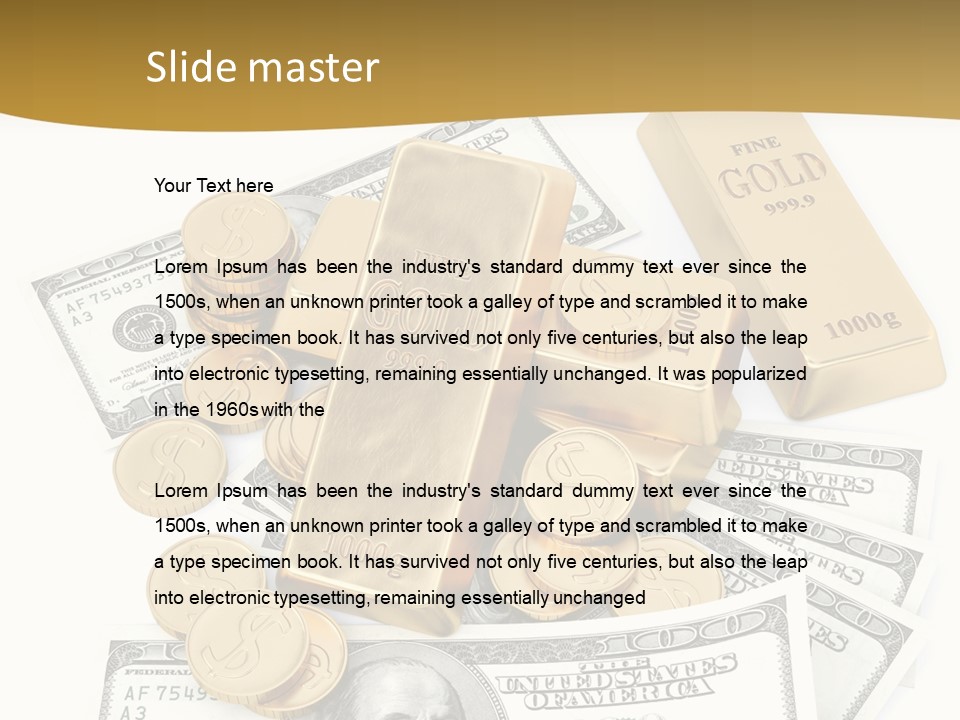 Abstract Market Reflection PowerPoint Template