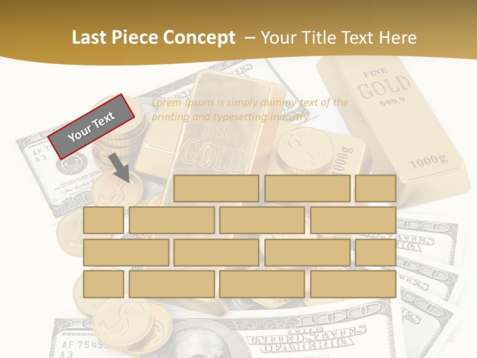 Abstract Market Reflection PowerPoint Template
