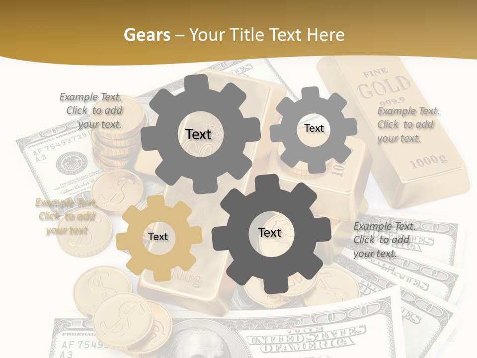 Abstract Market Reflection PowerPoint Template