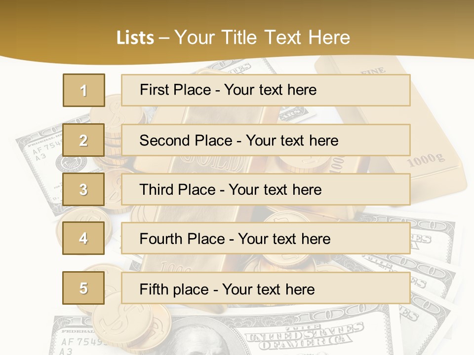 Abstract Market Reflection PowerPoint Template