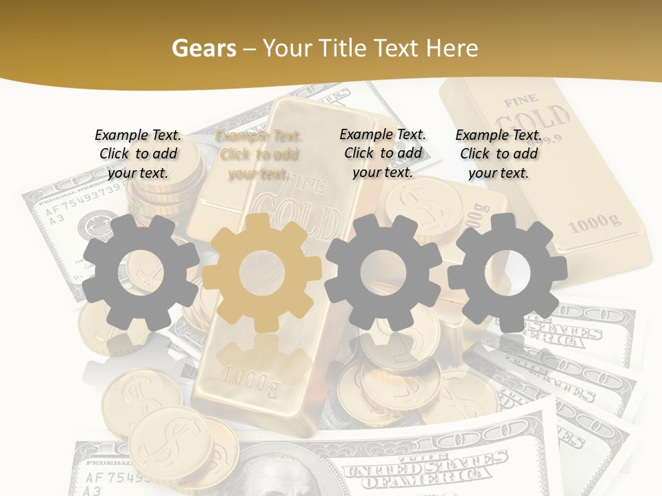 Abstract Market Reflection PowerPoint Template