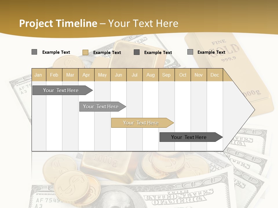 Abstract Market Reflection PowerPoint Template