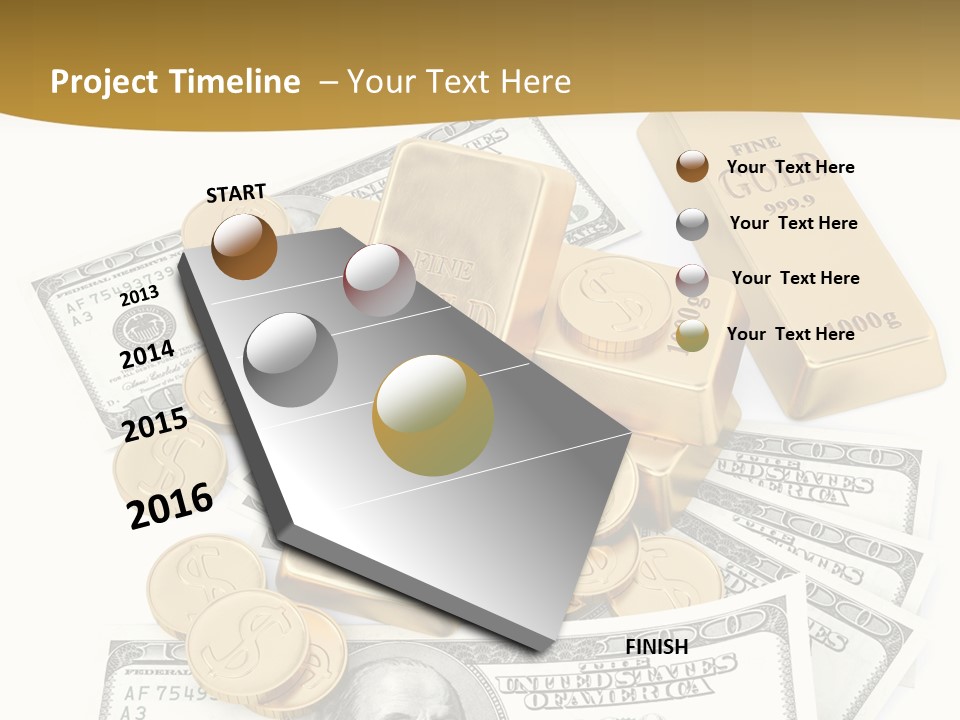 Abstract Market Reflection PowerPoint Template