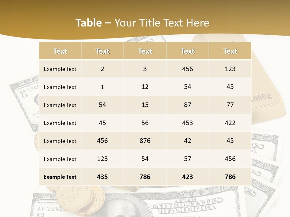 Abstract Market Reflection PowerPoint Template