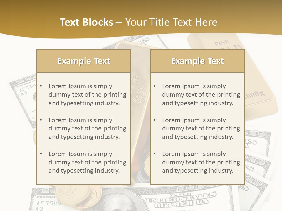 Abstract Market Reflection PowerPoint Template