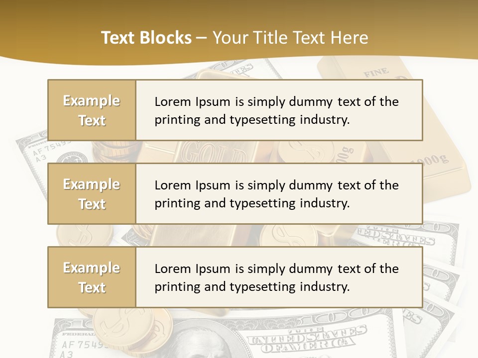 Abstract Market Reflection PowerPoint Template