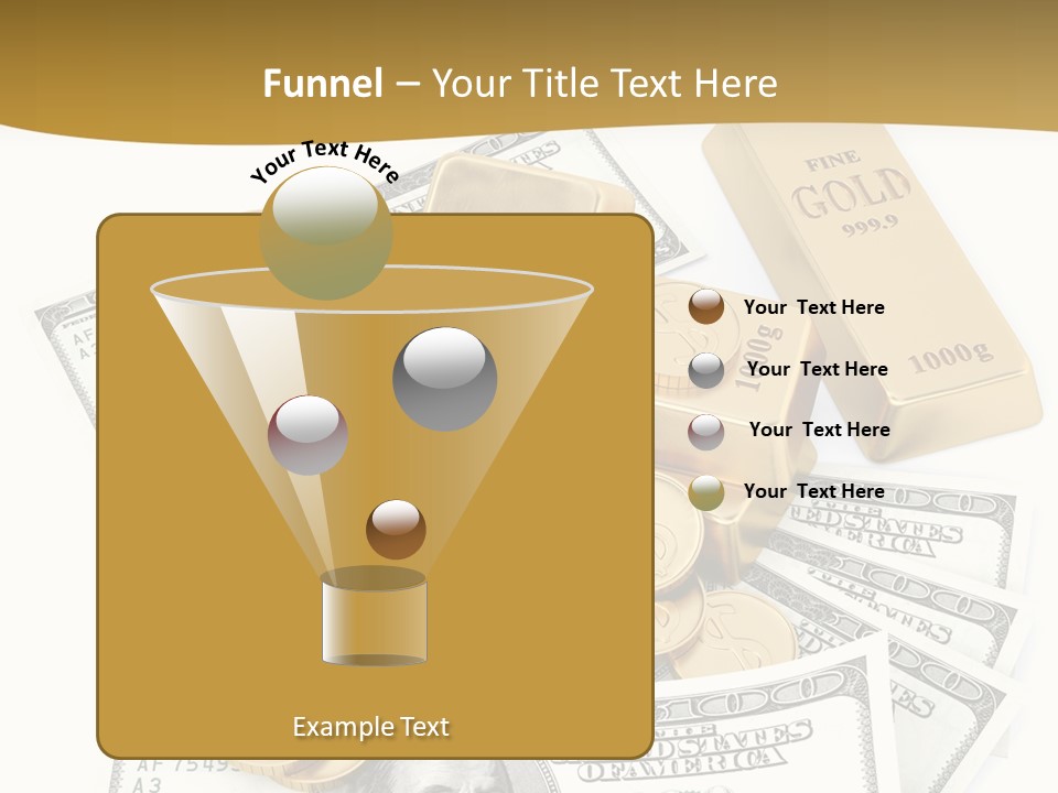 Abstract Market Reflection PowerPoint Template