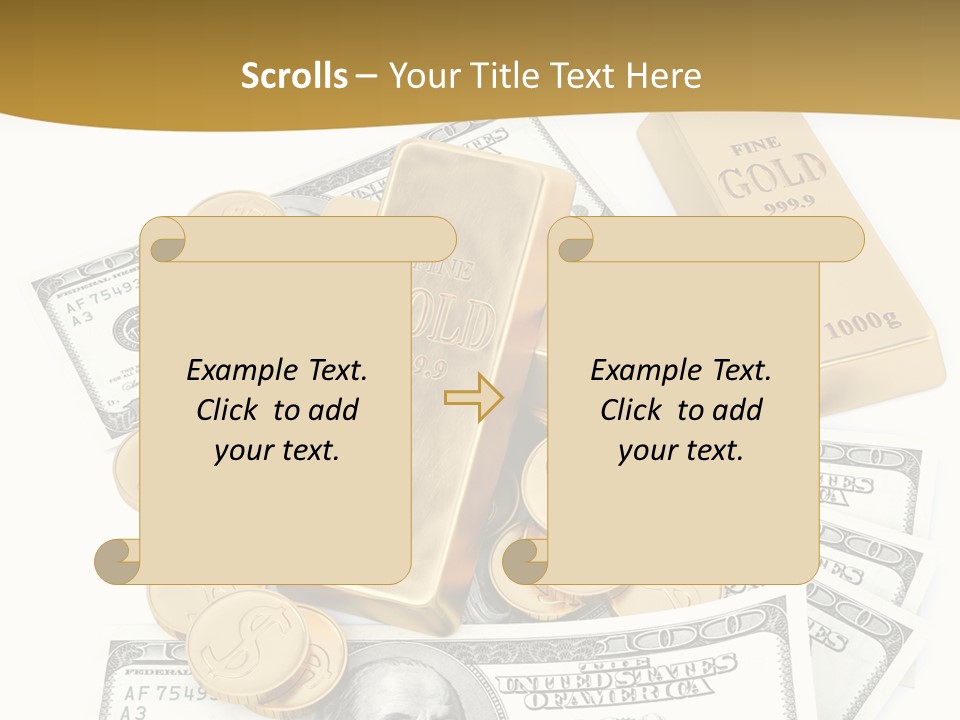 Abstract Market Reflection PowerPoint Template