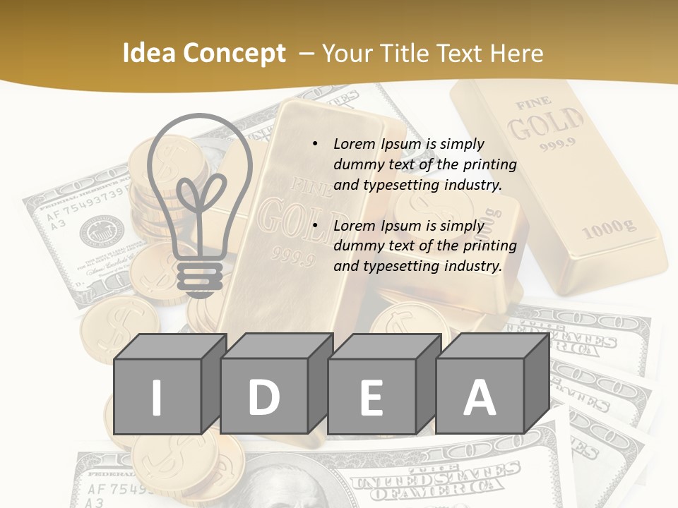 Abstract Market Reflection PowerPoint Template