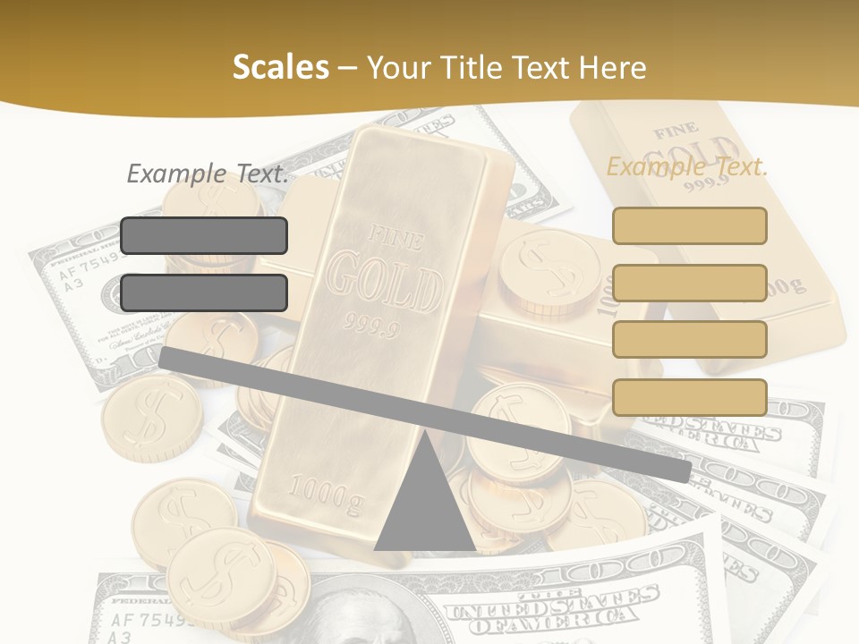 Abstract Market Reflection PowerPoint Template