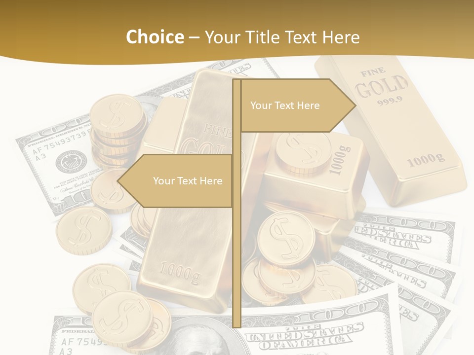 Abstract Market Reflection PowerPoint Template