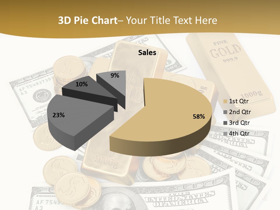 Abstract Market Reflection PowerPoint Template