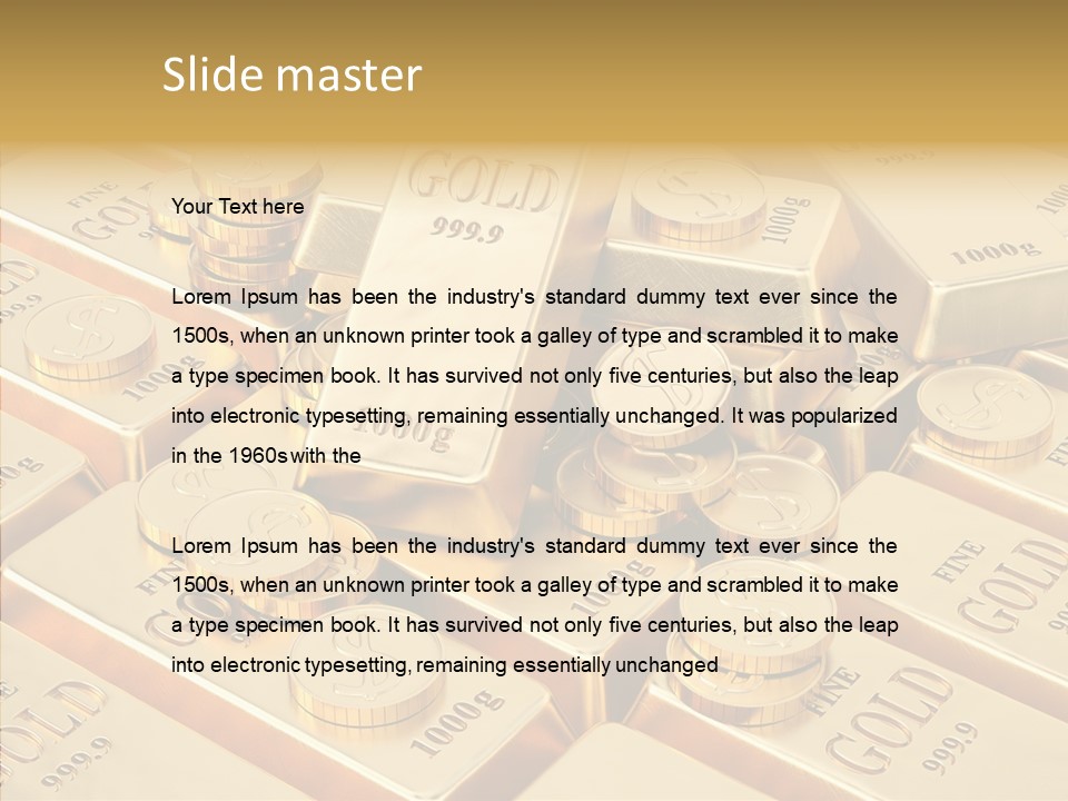 Wealth Heap Business PowerPoint Template