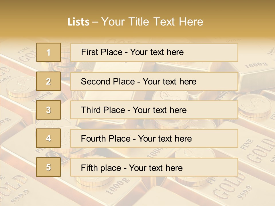 Wealth Heap Business PowerPoint Template
