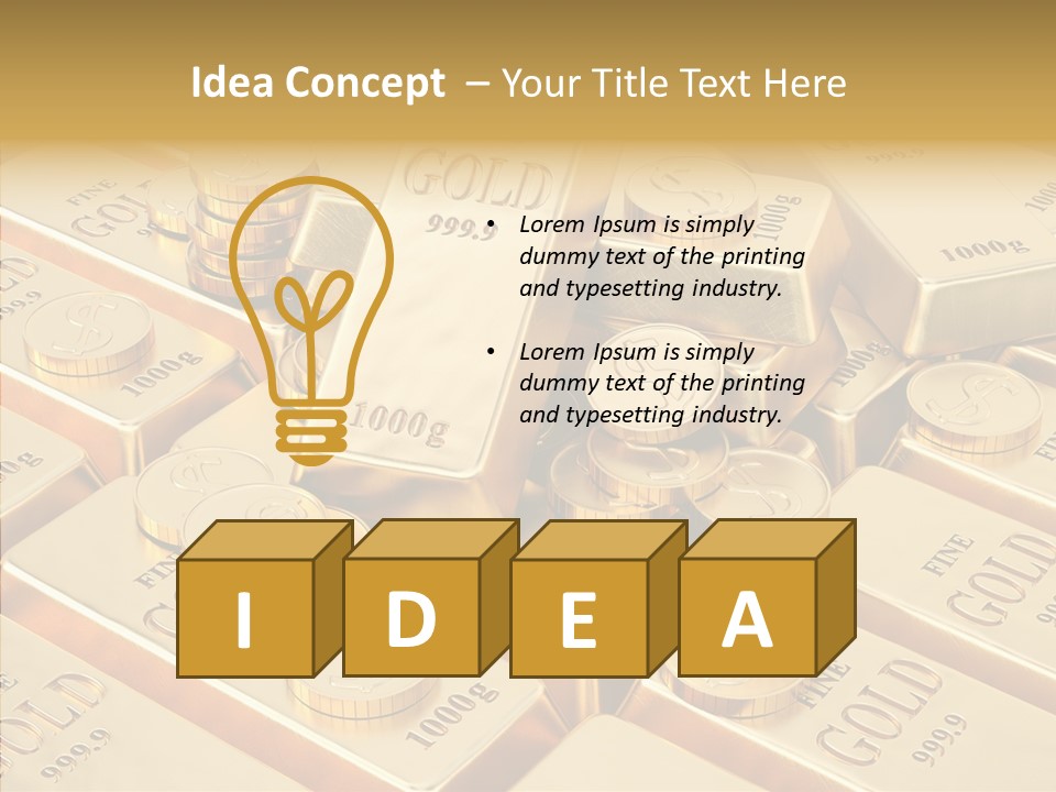 Wealth Heap Business PowerPoint Template