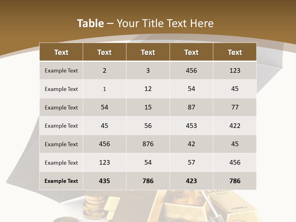 Wealth Security Symbol PowerPoint Template