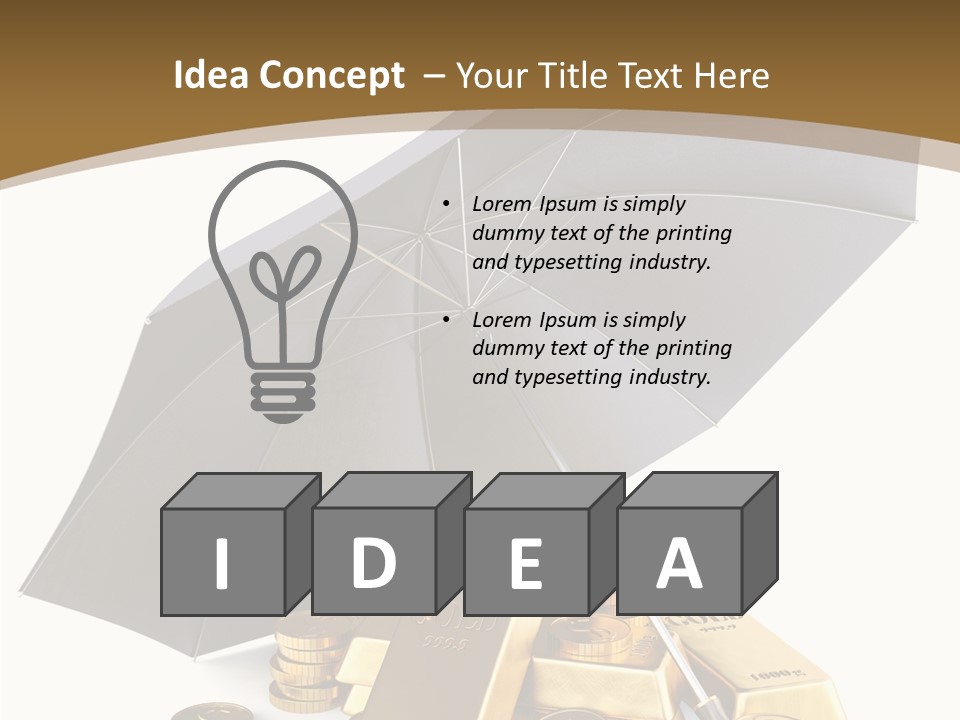 Wealth Security Symbol PowerPoint Template