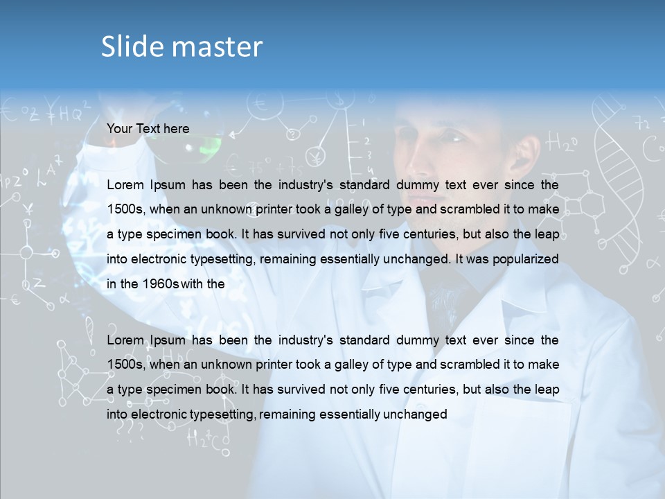 Scientist Chemistry Education PowerPoint Template