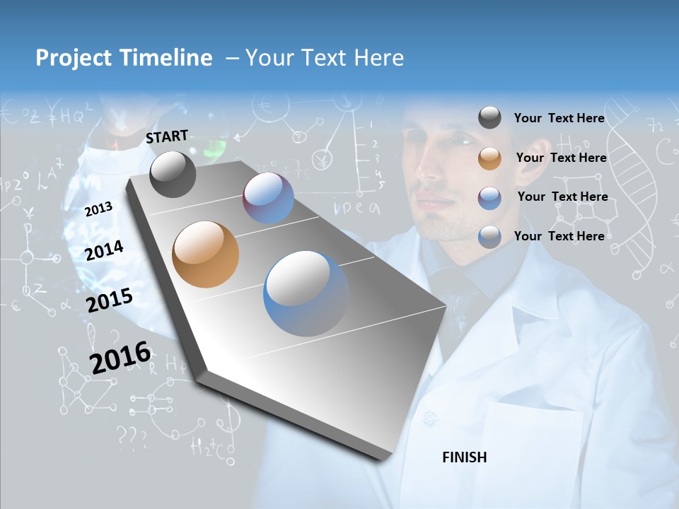 Scientist Chemistry Education PowerPoint Template