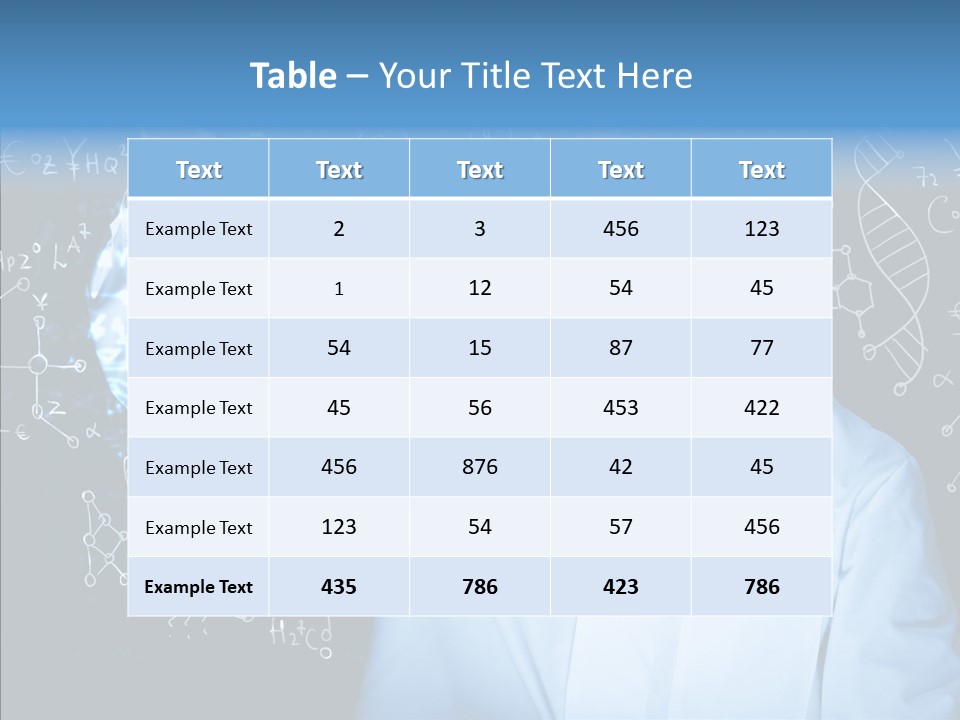 Scientist Chemistry Education PowerPoint Template