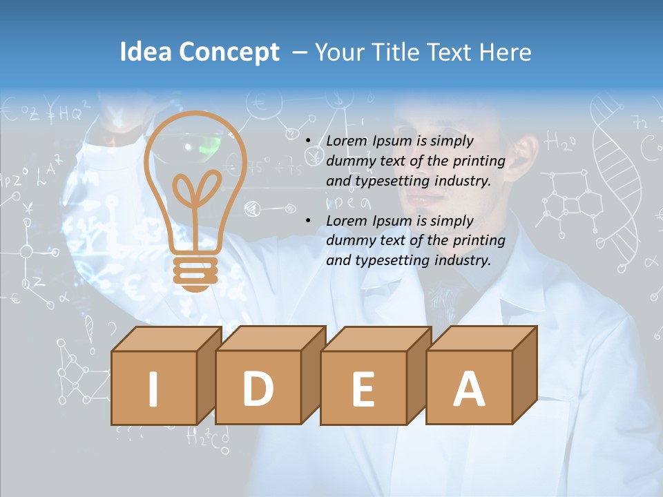 Scientist Chemistry Education PowerPoint Template