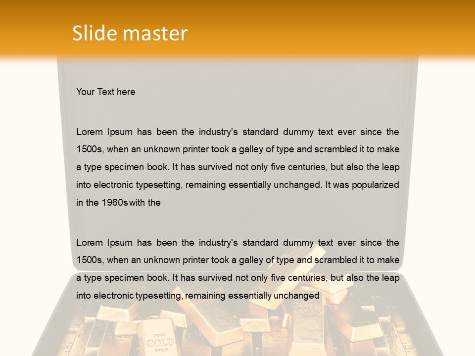 Currency Ideas Blocks PowerPoint Template