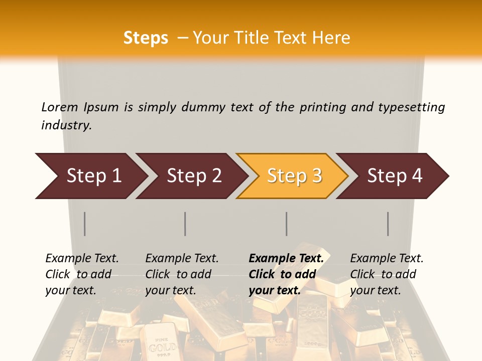 Currency Ideas Blocks PowerPoint Template