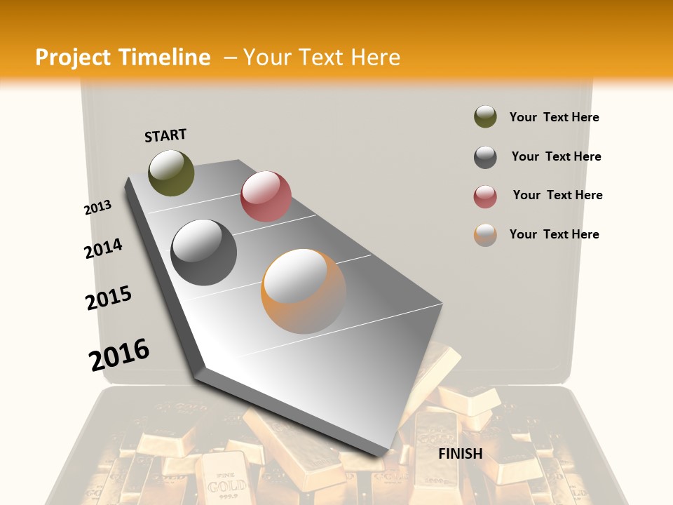 Currency Ideas Blocks PowerPoint Template