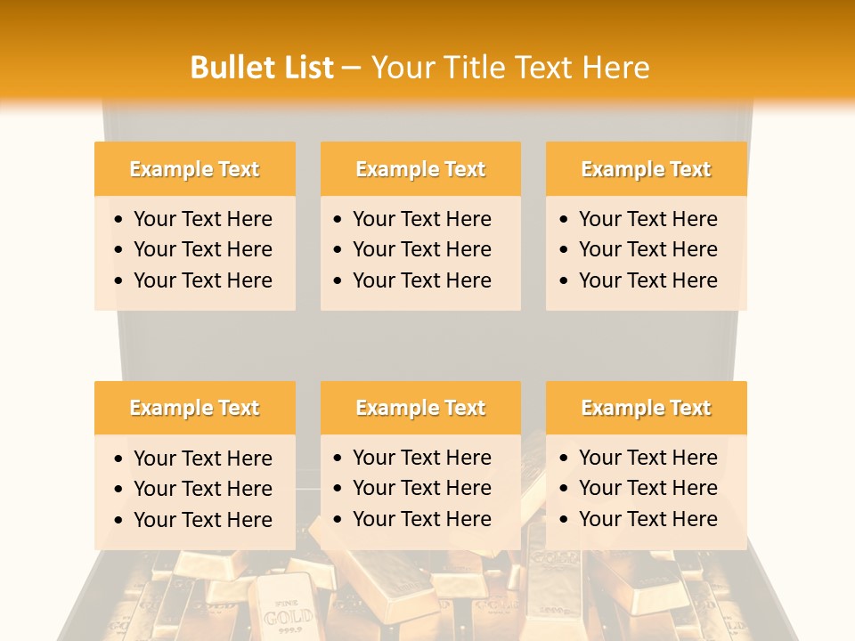Currency Ideas Blocks PowerPoint Template