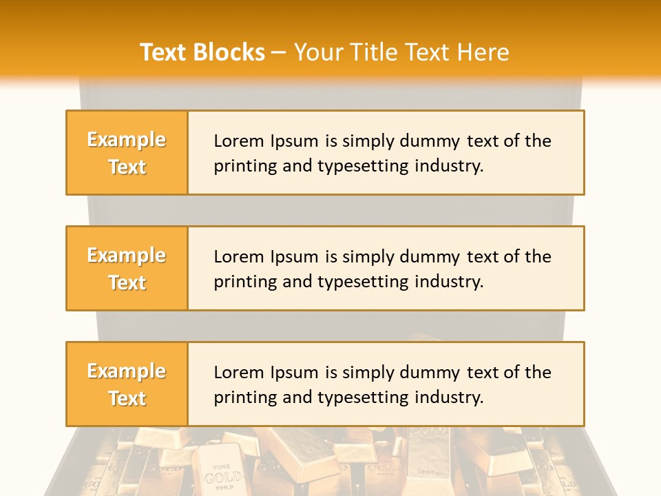 Currency Ideas Blocks PowerPoint Template