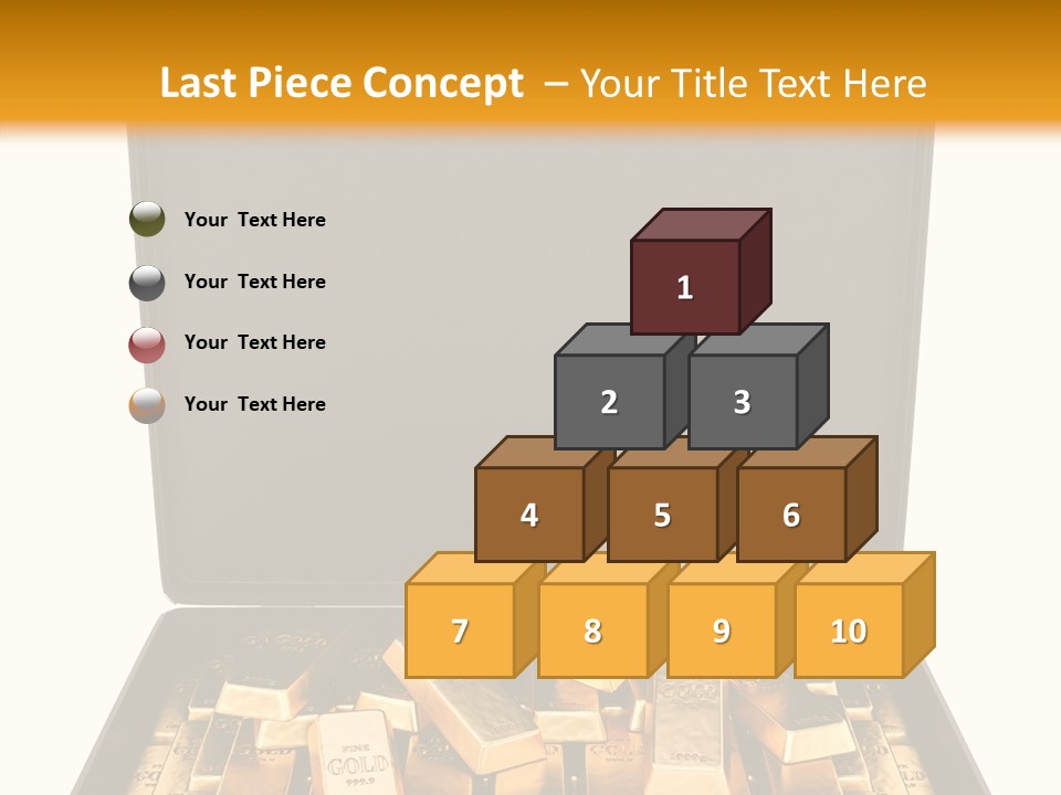 Currency Ideas Blocks PowerPoint Template