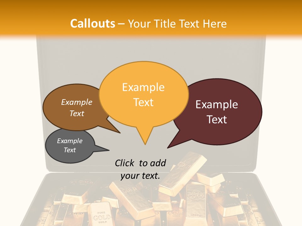 Currency Ideas Blocks PowerPoint Template