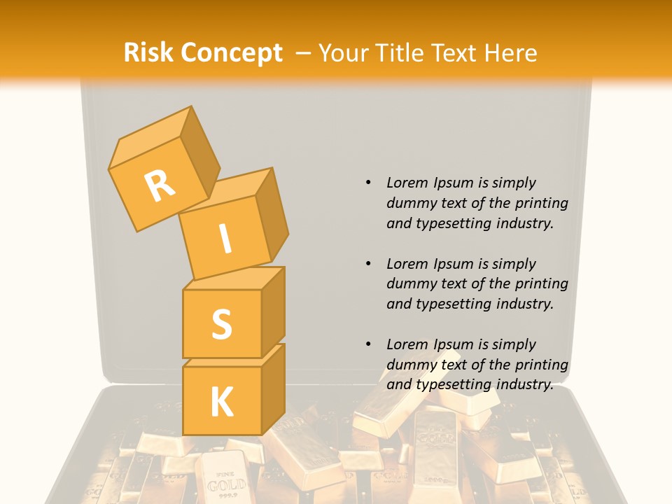 Currency Ideas Blocks PowerPoint Template