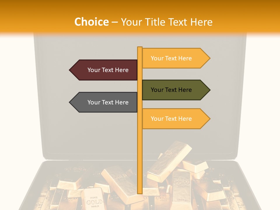 Currency Ideas Blocks PowerPoint Template