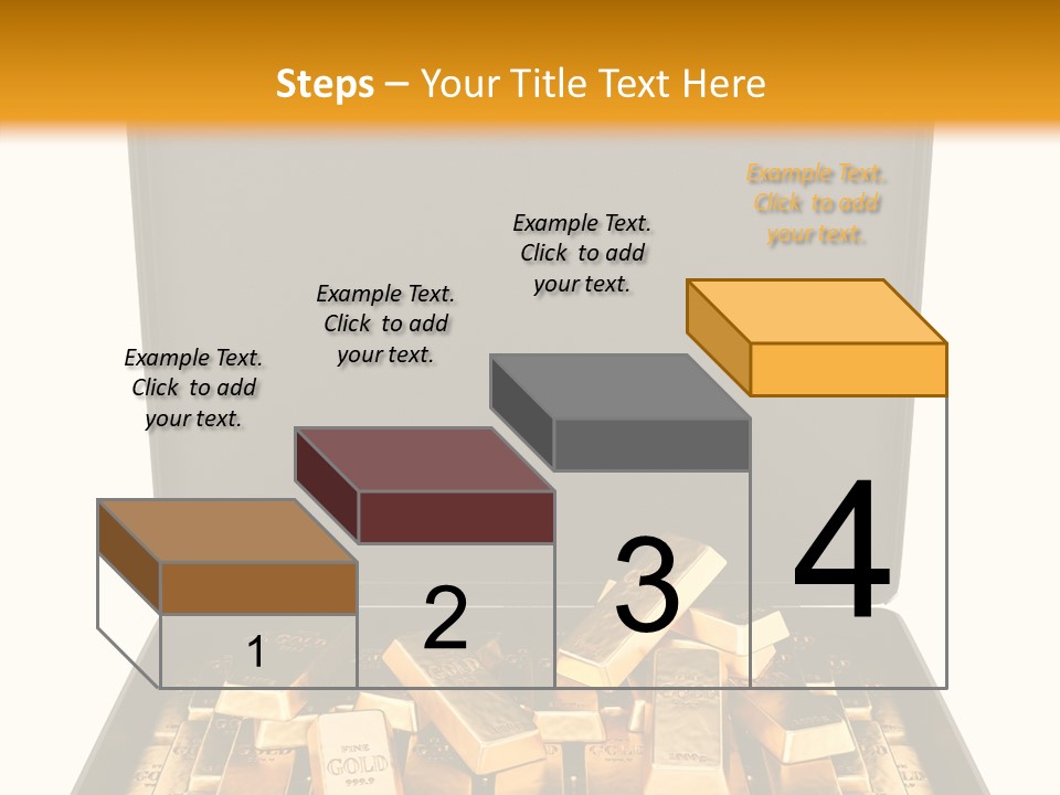 Currency Ideas Blocks PowerPoint Template